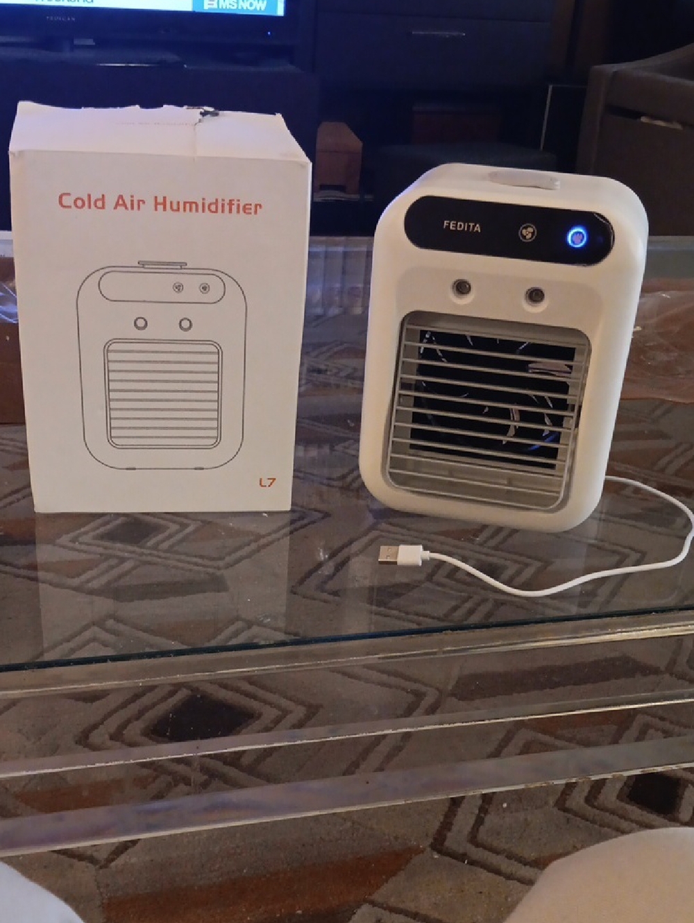 DITA White & Gray Portable USB Cold Air Humidifier